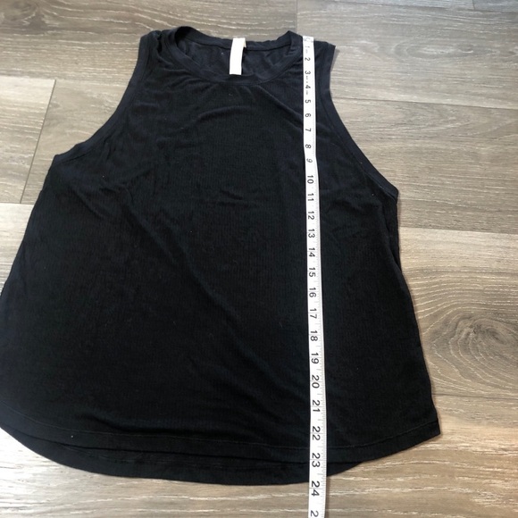 Lululemon Black Sheer Athletic Tank Top Womens Size 8 - Picture 4 of 10